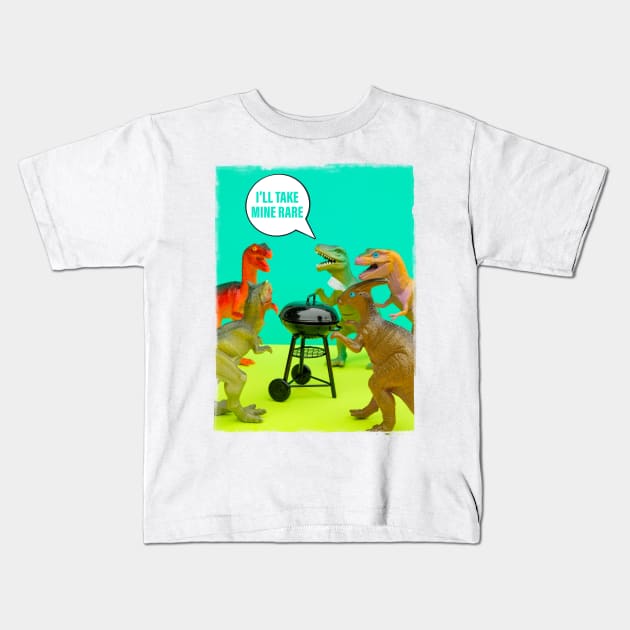 Dinosaur Barbecue Party Kids T-Shirt by SWON Design